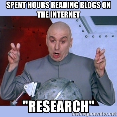 Spent Hours Reading Blogs On The Internet Research