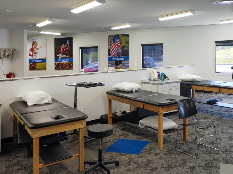 Treatment Tables at the PT Solutions of Somerset Clinic