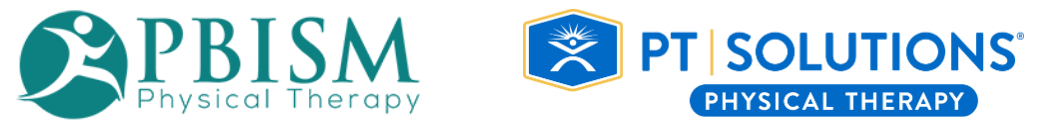 PBISM Physical Therapy logo next to PT Solutions logo